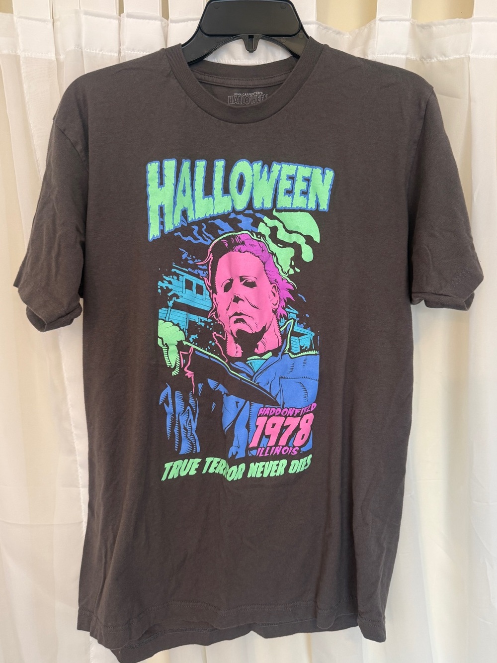 John Carpenter's Halloween Movie Graphic Tee - Men's L Michael Myers LIKE NEW
